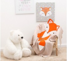 Плед детский (90x90 см) Лисица