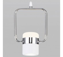 Подвесной светильник Eurosvet Oskar 50165/1 LED хром/белый