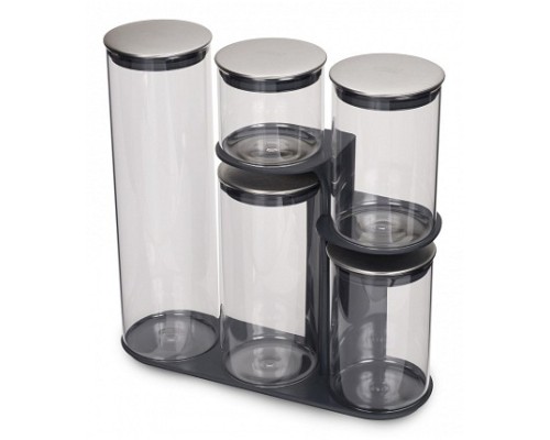 Набор из 5 банок для пищевых продуктов (32.1x11x32.7 см) Podium 100 95035