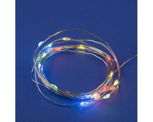 Гирлянда Нить Uniel ULD-S0200 ULD-S0200-020/SСB/2AA MULTI IP20 DEW