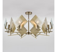 Подвесная люстра Eurosvet Rombo 60110/8 античная бронза