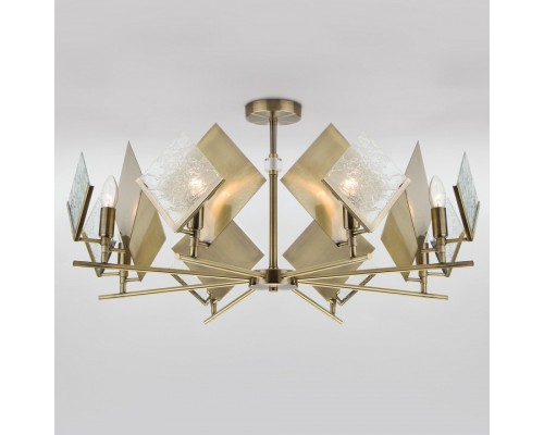 Подвесная люстра Eurosvet Rombo 60110/8 античная бронза