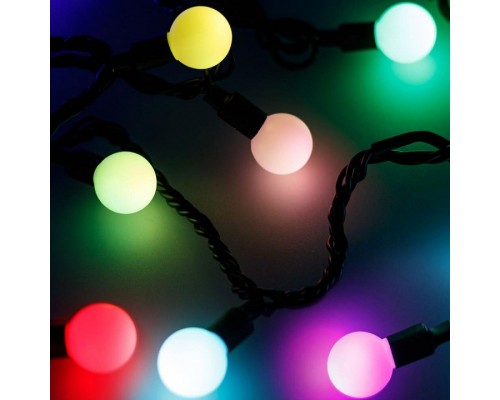 Гирлянда нить [10 м] Ball ARD-BALL-CLASSIC-D23-10000-BLACK-80LED RGB (230V, 3.5W)