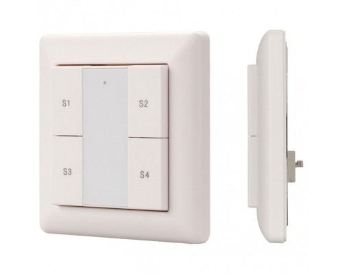 Панель-диммера клавишная накладная Arlight Intelligent DALI-223-1G-4SC-IN (BUS, только сцены)