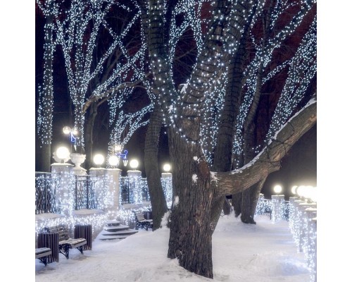 Гирлянда нить [10 м] String ARD-STRING-PRO-10000-BLACK-100LED-FLASH WHITE (230V, 7W)