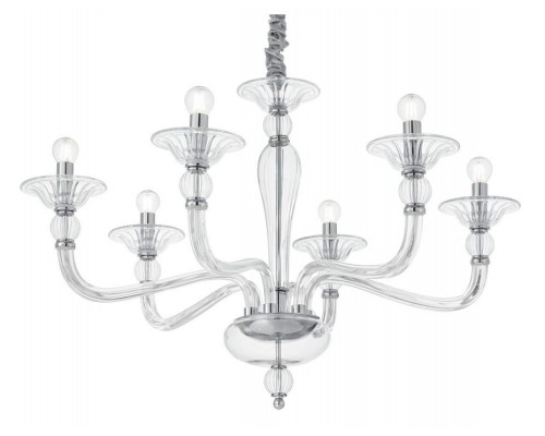 Подвесная люстра Ideal Lux Danieli DANIELI SP6 TRASPARENTE