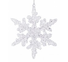 Елочная игрушка (13 см) Снежинка 788-098