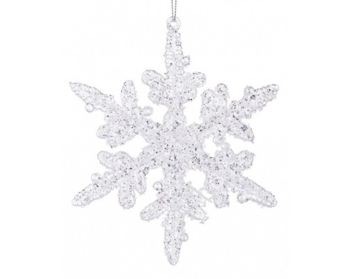 Елочная игрушка (13 см) Снежинка 788-098