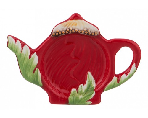 Подставка под чайные пакетики (13х9х2 см) Маковый цвет 358-1378