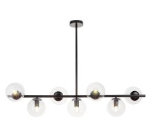 Люстра на штанге LUMINA DECO Fredica LDP 6030-7 BK+PR