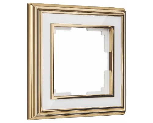 Рамка на 1 пост Werkel Palacio золото/белый W0011329