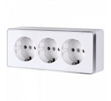 Розетка с заземлением и шторками Werkel Gallant (белая) W5073101