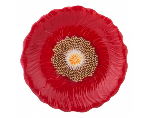 Блюдо декоративное (32.5х4 см) Маковый Цвет 358-1456