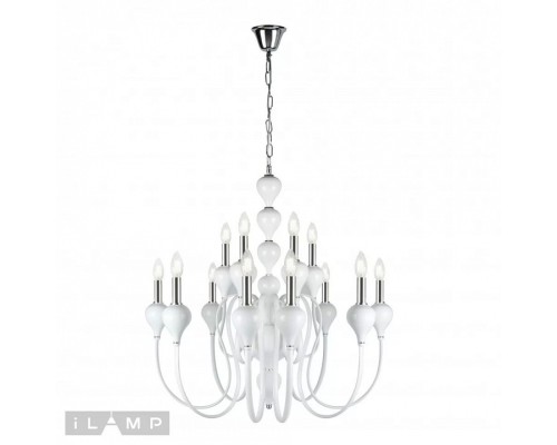 Подвесная люстра iLamp Lady 88003-8+4 WH