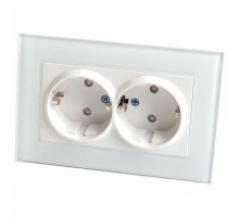 Розетка влагозащищенная с заземлением и шторками Feron Saffit Катрин 39169