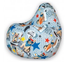 Кресло-мешок Бульдоги Жаккард L