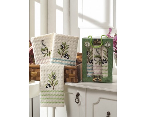 Набор из 3 полотенец для кухни Sole Olive