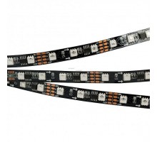 Лента светодиодная Arlight SPI-5000-5060-60 12V Cx3 RGB-Auto (Black 10mm, 13.2W/m, IP20) 024600(1)