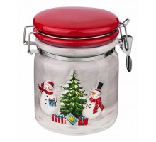 Банка для пищевых продуктов (750 мл) Веселые Снеговики 493-772