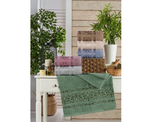 Набор из 6 полотенец для лица Milas