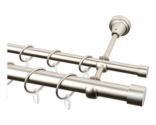 Карниз (300 см) Комплектный Матовый никель