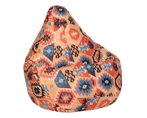 Кресло-мешок Мехико Оранжевое Велюр L