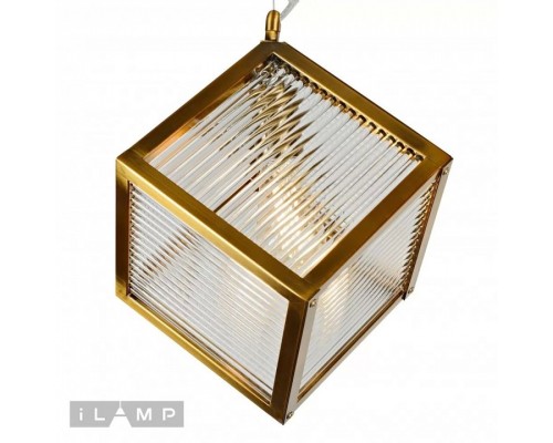 Подвесной светильник iLamp Square 8970-1B GLD