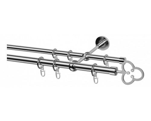 Карниз (320 см) Клевер со стразами