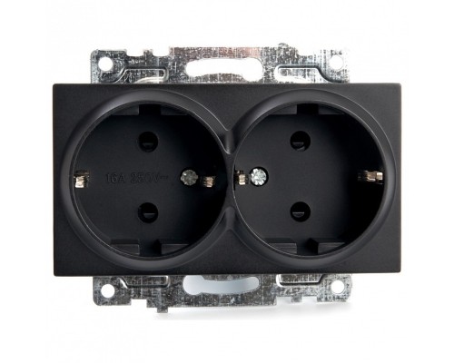 Розетка с заземлением и шторками, без рамки Stekker Катрин 39612