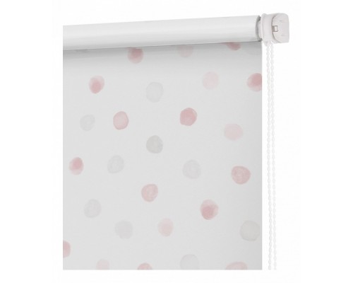 Штора рулонная (40x160 см) Блэкаут Горошек