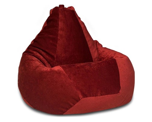 Кресло-мешок Бордовый Микровельвет 2XL