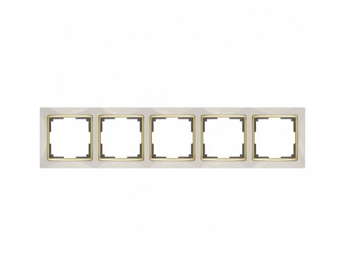 Рамка на 5 постов Werkel Snabb WL03-Frame-05-ivory-GD