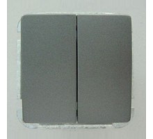 Выключатель двухклавишный без рамки Imex 1112L 1112L-S340