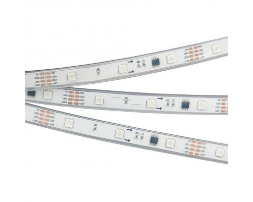 Лента светодиодная Arlight SPI-5000P-5060-30 12V Cx3 RGB-Auto (12mm, 6.5W/m, IP66) 021228(1)