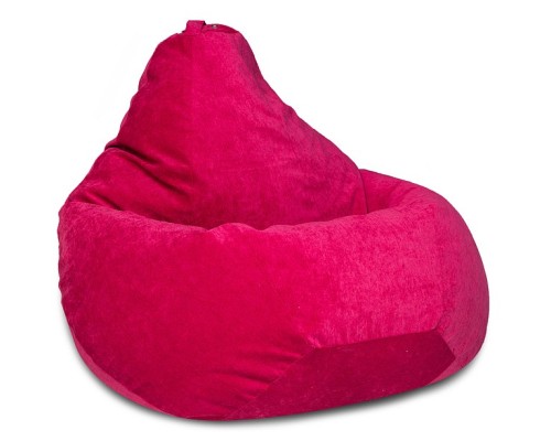 Кресло-мешок Малиновый Микровельвет L