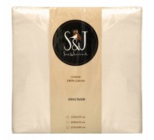 Простыня двуспальная S&J S