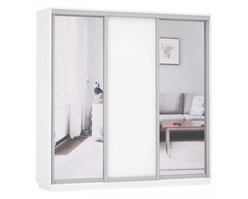 Шкаф-купе Экспресс Медиум (2 зеркала) Трио 2100x600x2400