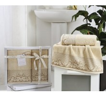 Набор из 2 полотенец для ванной BEYZA