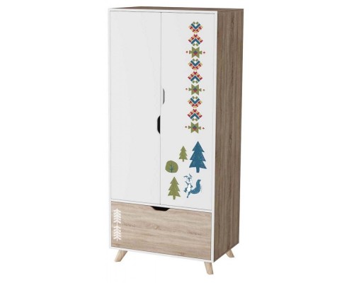 Шкаф платяной Маша и Медведь Folk