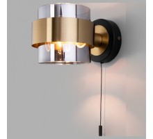 Бра Eurosvet Arcada 70127/1 черный/ дымчатый