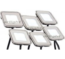 Набор из 6 встраиваемых светильников Arlight  KT-S-6x0.6W LED Day White 12V (квадрат)