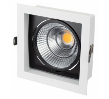 Встраиваемый светильник Arlight CL-KARDAN-S152x152-25W Warm3000 (WH-BK, 30 deg) 024984