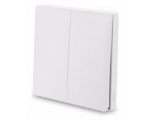 Выключатель двухклавишный с функцией Wi-Fi Wireless Remote Switch WXKG02LM