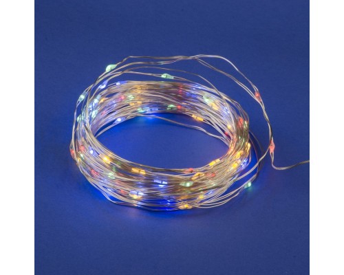 Гирлянда Нить Uniel ULD-S1000 ULD-S1000-100/SCB/3AA MULTI IP20 DEW