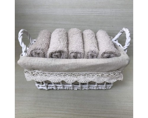 Набор из 5 полотенец для рук (30x30 см) Герда