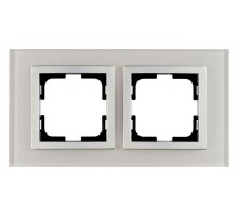 Рамка на 2 поста Mono Electric Style Glass 107-710000-161