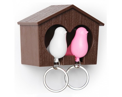 Ключница (9.5х7 см) Qualy QL10124-BN-PK