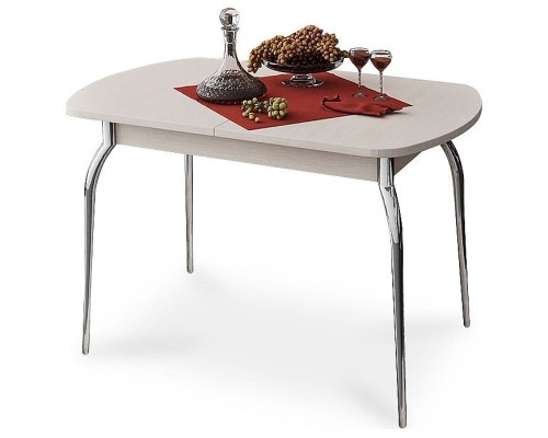 Стол обеденный Милан хром/дуб белфорт