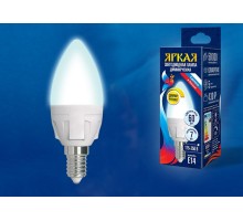 Лампа светодиодная Uniel Яркая Dim E14 7Вт 4000K UL-00004241