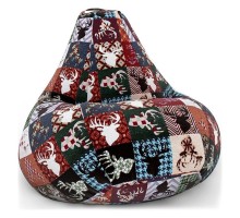 Кресло-мешок С Оленями Дарк XL